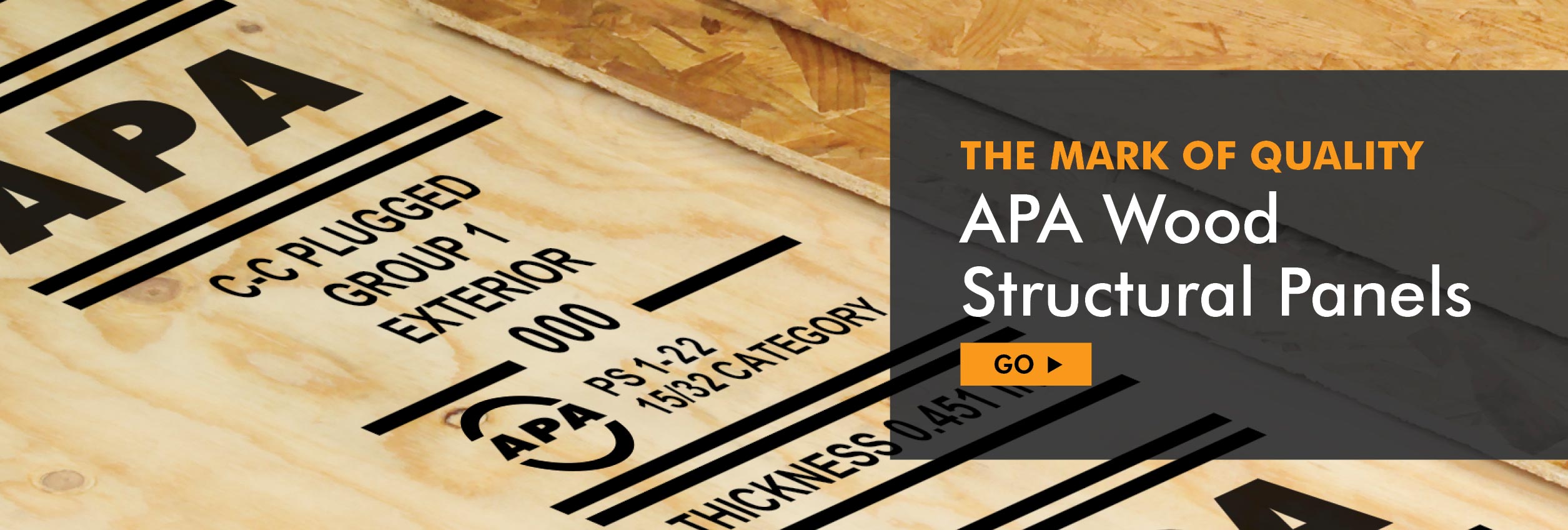 APA - The Mark of Quality for Wood Structural Panels